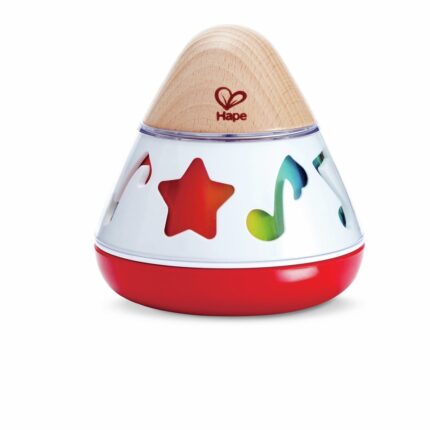 Hape Kuti muzikore rrotulluese prej druri Rotating Music Box, me kurdisje
