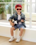 Hape Electronic ukulele with lights Learn with Lights, blue – image 4