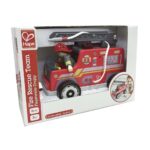 Hape Дрвено пожарно возило Fire Truck со пожарникар и куче – слика 3