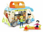Hape Furgon kamper prej druri Adventure Van me 2 kukulla dhe aksesorë