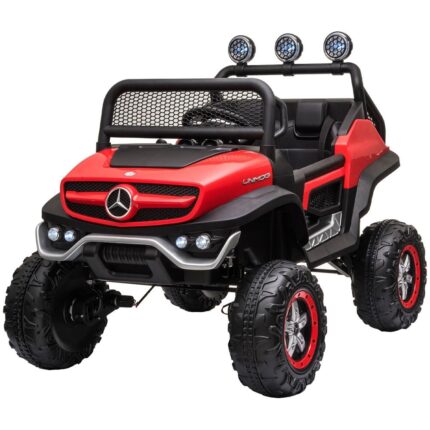 Chipolino Џип на акумулатор Mercedes-Benz Unimog OffRoad 12 V, црвен