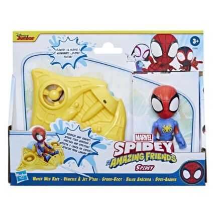Marvel Spidey and His Amazing Friends чамче што прска вода со фигура Спајди – слика 2
