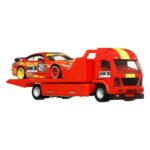 Hot Wheels Premium Kamion transportues me makinë garash Team Transport, 1:64 – foto 4