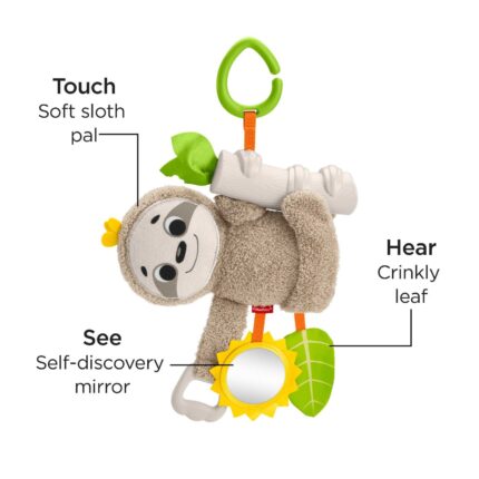 Fisher Price Висечка играчка за количка мрзливец Slow Much Fun – слика 2