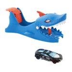 Hot Wheels City Nemesis launcher with car, assorted (T-Rex or shark) – image 2