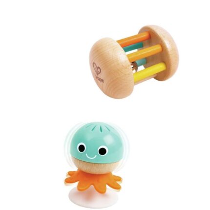 Hape Сет тропалки и гризалка за бебе Baby to Toddler Sensory, 3 дела – слика 2