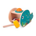 Hape Дрвена играчка ксилофон Кит Musical Whale Tap Bench, со чеканче