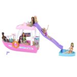 Barbie Брод за кукли Dream Boat со базен и лизгалка, без кукла