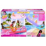 Barbie Брод за кукли Dream Boat со базен и лизгалка, без кукла – слика 3
