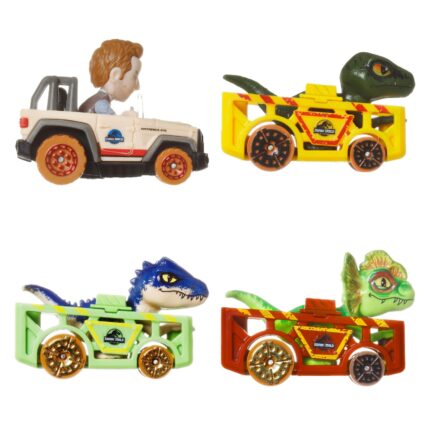 Hot Wheels RacerVerse Set me 4 makina me personazhe si shoferë, 1:64 – foto 2