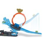 Hot Wheels City Pistë T-Rex me lak dhe stacion policie, 1 makinë – foto 4