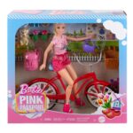 Barbie Кукла Pink Passport Холандија, со велосипед и кученце – слика 2