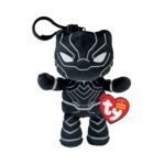 Ty Marvel плишан приврзок Црниот Пантер со клипс, 8,5 cm