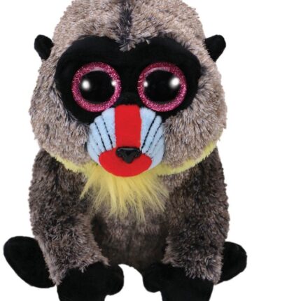 Ty Beanie Boos плишан бабун Wasabi со шарена муцка, 15 cm