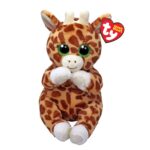 Ty Beanie Bellies плишана жирафа Tippi со дамки, 15 cm