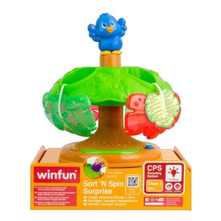Winfun Сортер со изненадување Sort 'N Spin Surprise, 4 форми – слика 2