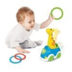 Winfun Автомобилче со жирафа Catch Me Ring Toss Giraffe, 3 прстени – слика 4