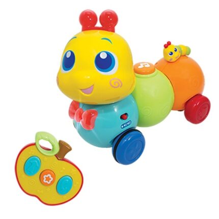 Winfun Гасеница на далечинско Wriggle 'N Giggle, со далечински во облик на јаболко