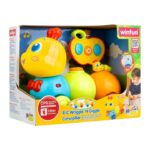 Winfun Гасеница на далечинско Wriggle 'N Giggle, со далечински во облик на јаболко – слика 2
