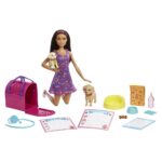 Barbie Сет за посвојување кученца со кукла