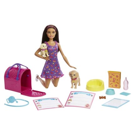 Barbie Puppy adoption set with doll