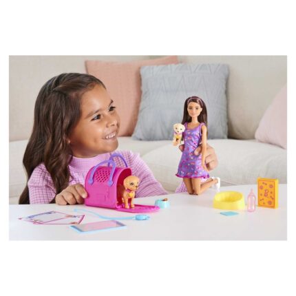 Barbie Puppy adoption set with doll