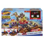 HOT WHEELS Set shkatërrimi Monster Trucks Arena Smashers Bone Shaker Ultimate Crush Yard, HNB96