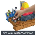 HOT WHEELS Set shkatërrimi Monster Trucks Arena Smashers Bone Shaker Ultimate Crush Yard, HNB96