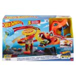 Hot Wheels City Акционен сет со кобра и пицерија