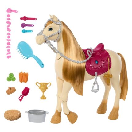 BARBIE Interactive horse Tornado The Great Horse Chase, with over 20 sounds and accessories, HXJ42