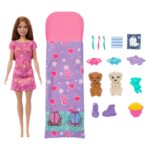 Barbie Set Festë me pizhama me shtëpizë
