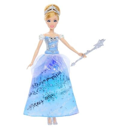 DISNEY Cinderella doll Enchanted Ballgown with lights and sounds, JBF94