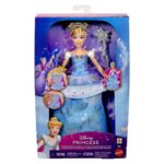 DISNEY Cinderella doll Enchanted Ballgown with lights and sounds, JBF94
