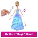 DISNEY Cinderella doll Enchanted Ballgown with lights and sounds, JBF94