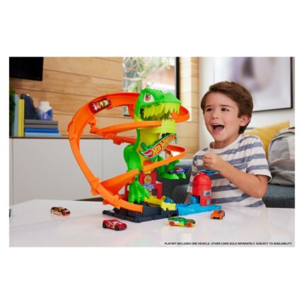 Hot Wheels City Toy City T-Rex set
