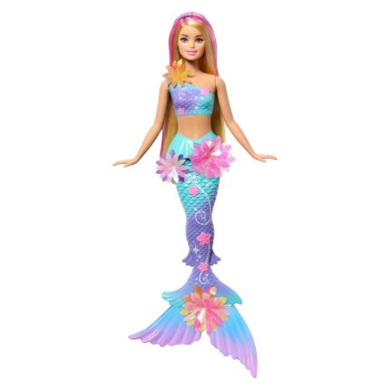 Barbie Sirenë magjike me lule, biondë