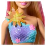 Barbie Sirenë magjike me lule, biondë