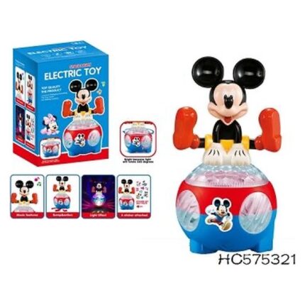 Figurë „Mickey Mouse“ me bateri Figurë vallëzuese që rrotullohet · drita dhe muzikë · Mosha 3+