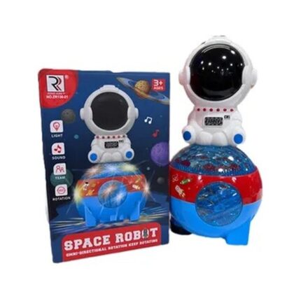Robot „Astronaut“ me bateri Robot hapësinor që rrotullohet · drita dhe tinguj · 3+ vjeç