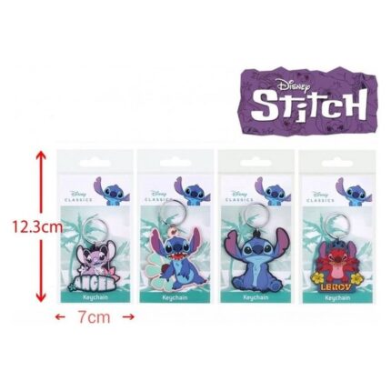 Varëse çelësash Disney Stitch 2D, asortiment me 4 dizajne