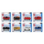 Bburago Die-cast metal car model 1:64 on blister, assortment