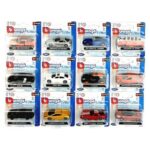 Bburago Die-cast metal car model 1:64 on blister, assortment