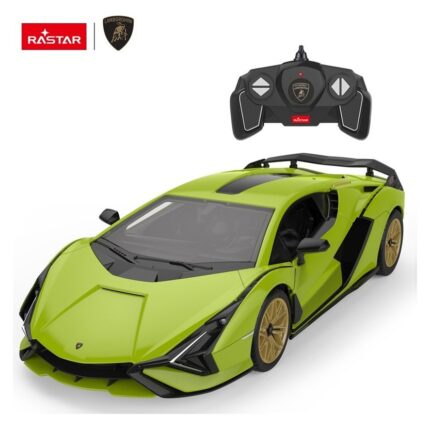 Rastar Lamborghini Sián 1:18 комплет за склопување на далечинско, зелена