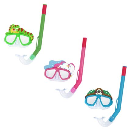 Bestway Set snorkel për fëmijë Lil’ Animal, maskë dhe tub frymëmarrjeje, 3+