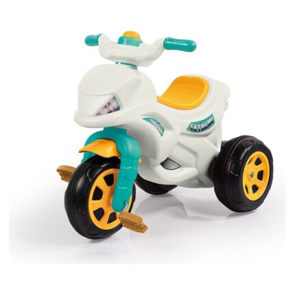 Dolu Motor me pedale Moto-Bike me tri rrota, i bardhë-turkuaz