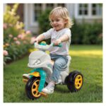 Dolu Motor me pedale Moto-Bike me tri rrota, i bardhë-turkuaz