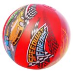 Bestway Топка за плажа Speedway Friends со тркачки автомобили, 51 cm