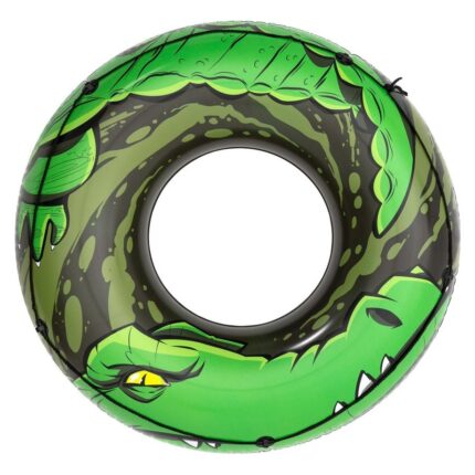 Bestway River Gator swim ring with crocodile design, Ø119 cm