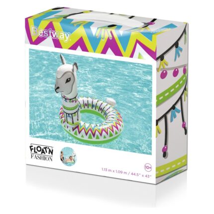 Bestway Llama (alpaca) swim ring, 113 x 109 cm