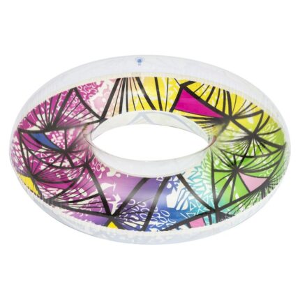 Bestway Обрач за пливање Stained Glass со проѕирен горен дел, Ø119 cm